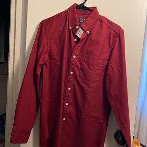 Dark red oxford shirt- NEVER WORN